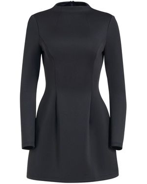 The Gt Atelier Sophisticated High-Neck Dress - Black