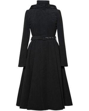 RainSisters Winter Coat With A Hood: Obsidian Frost - Black