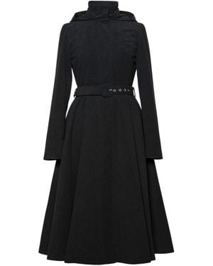 RainSisters Winter Coat With A Hood: Obsidian Frost - Black