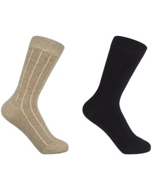 Peper Harow - Made in England Two Pairs Cashmere Socks Bundle – - Black