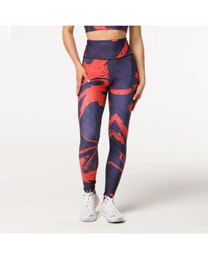Aloha From Deer Waves Highwaist Leggings - Red