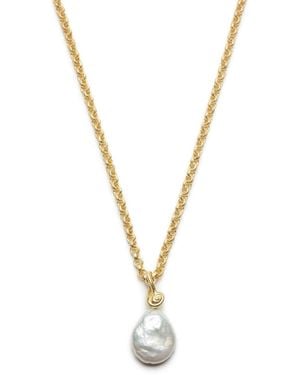 With Love Darling Paloma Pearl Necklace - Metallic