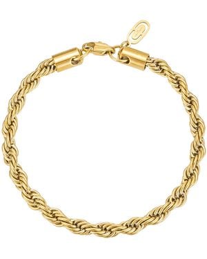 Kennett Watches & Accessories Kennett Twisted Chain Bracelet Five Mm - Metallic
