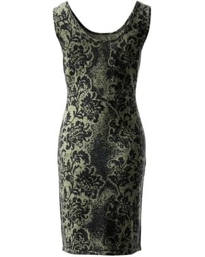 Fully Fashioning Sofie Fitted Mini Dress - Black