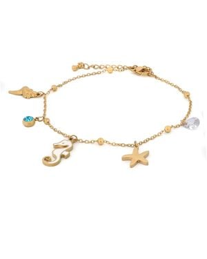 Ebru Jewelry Ocean Treasures Anklet - Metallic