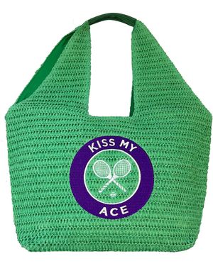 Lilly Loves Wimbledon Kiss My Ace Oversized Bag - Green