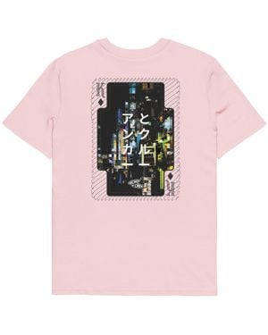 Anchor and Crew Cotton Two Japan Gurafiku Organic Cotton T-Shirt - Pink