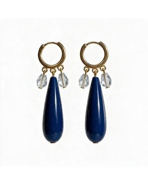 Skinny Mutt Midnight Moon Earrings - Blue