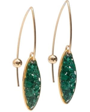 Kate Koel Verde Malachite Drop Earrings - Green