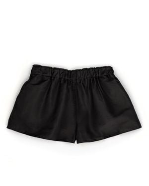 Victoria Slavinskaia Silk Mini Shorts - Black