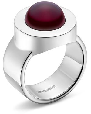 Rahul Patel Collection Genesis Indian Garnet Ring - Metallic