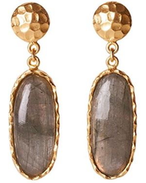Christina Greene Mini Drop Earrings - Metallic