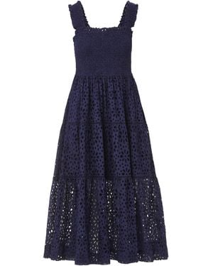 Change of Scenery Neutrals Kristen Dress Seaside Eyelet - Blue