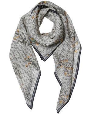 Ana Maison Familiar Old Thing Silk Wool Scarf - Grey