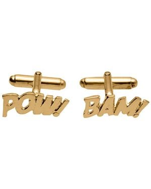 Edge Only Pow! Bam! Cufflinks 18Ct Vermeil - Metallic
