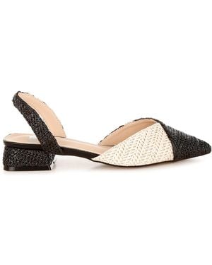 Rag & Co Kinjay Pointy Toe Slingback Sandals - Metallic