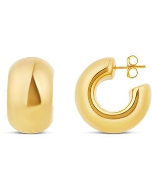 SHYMI Curved Chunky Hoops - Metallic