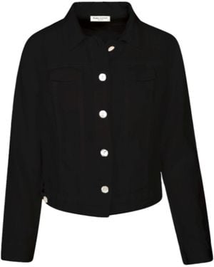 Haris Cotton Long Sleeved Linen Jacket - Black