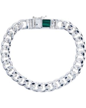 Armature Malachite Bon Bon Curb Chain Bracelet - Metallic