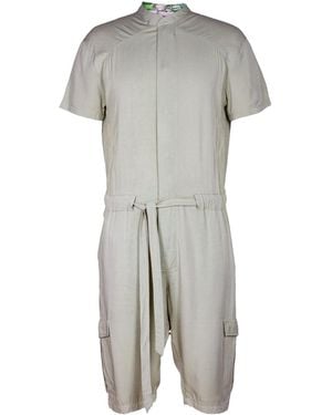 carlton jones Her Cargo Romper - Gray