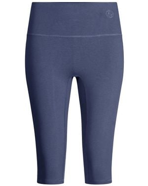 The Koozy Daru High Waist Cropped Leggings - Blue