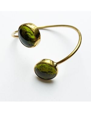 Lala Salama Lime Glass Bangle - Green