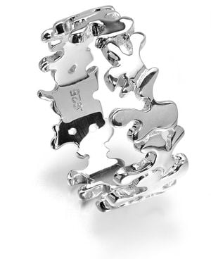 Lucy Quartermaine Splash Ring - White