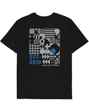 Anchor and Crew Twenty Off-Grid Editions Organic Cotton T-Shirt - Black