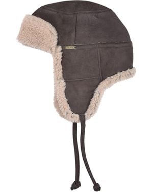 Owen Barry Sheepskin Trapper Kimbo Cream Garth - Grey