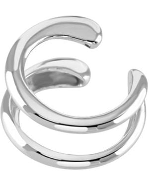 Lucy Quartermaine Double Drop Ear Cuff - Metallic