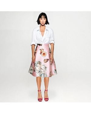 Maxjenny Knee-Length Skirt - Red