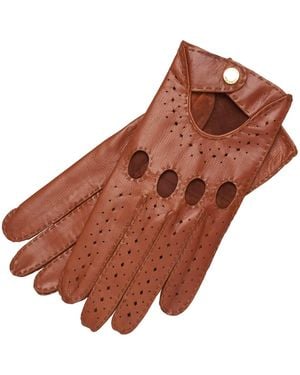 1861 Glove Manufactory Hamerli Philippe Tabacco Driving Gloves - Brown