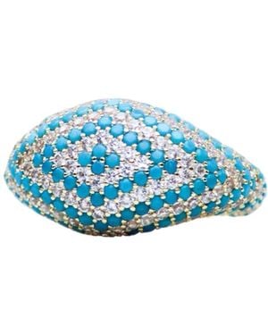Native Gem Axel Ring - Blue