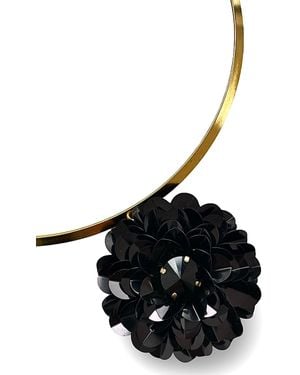 PINAR OZEVLAT Dahlia Collar Choker - Black