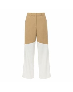 Elamins Two Tone Trousers - Natural