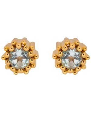 Dainty London Sky Topaz Astrid Studs - Metallic