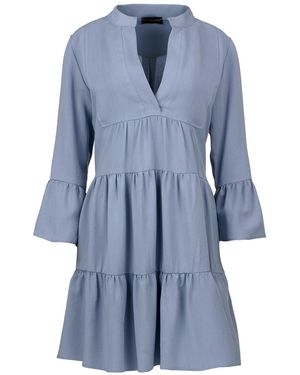 Conquista Sky Loose A Line Dress - Blue