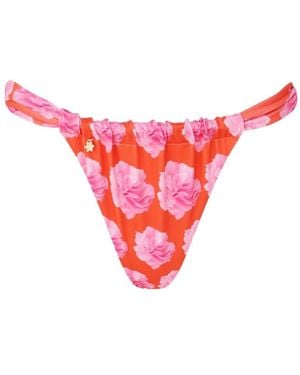 Favorite Flowers Rose Scrunch Bottom - Red
