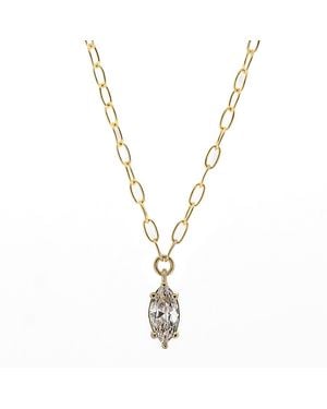 Ebru Jewelry And Diamond Chain Necklace - Metallic