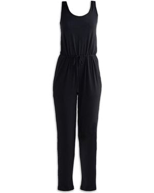 REISTOR Relaxed Drawstring Jumpsuit - Black