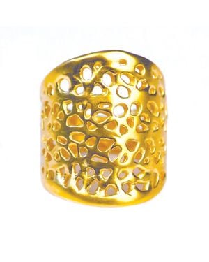 Lexi Jewelry Athena Sea Fan Ring - Metallic
