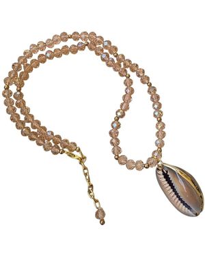 OhSun Belize Shell Necklace - Metallic