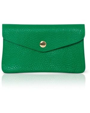 Betsy & Floss Medium Popper Leather Purse - Green