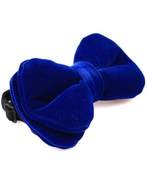 DAVID WEJ Velvet Pretied Bow Tie – Royal - Blue