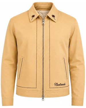 Nooltrends Neutrals Latte Palmeraie Embroidered Jacket - Natural