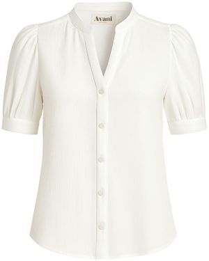AVANI Apparel Magnolia Blouse - White