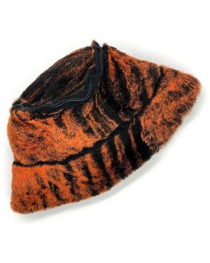 Maku Uk Bucket Hat Tiger Stripe Reversible - Orange