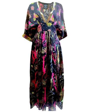 Any Old Iron Buggin' Mohawk Sequin Neckline Dress - Multicolour