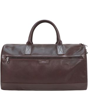 Storm Cares Leather Holdall - Brown