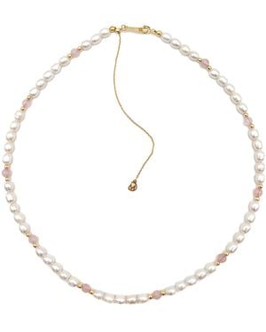 Miss Cecilia Aurora Fresh Water Pearl Necklace - White